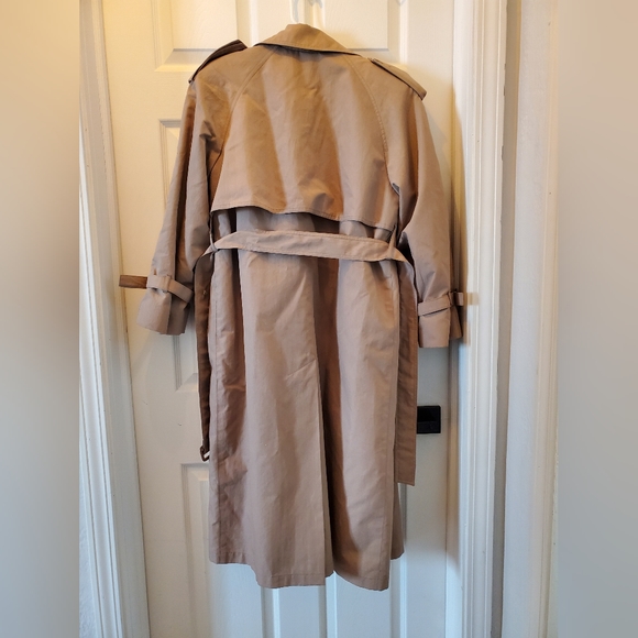 London Fog Womens Trench Coat Zip Out Thinsulate Lining Tan Rain Coat Size 4p - Picture 2 of 5